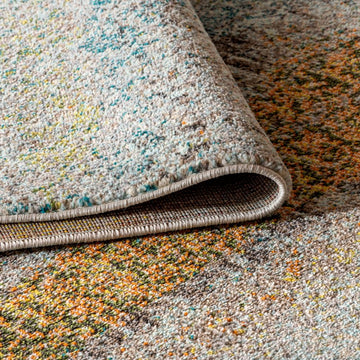 Contemporary Pop Modern Abstract Vintage Area Rug - JONATHAN Y